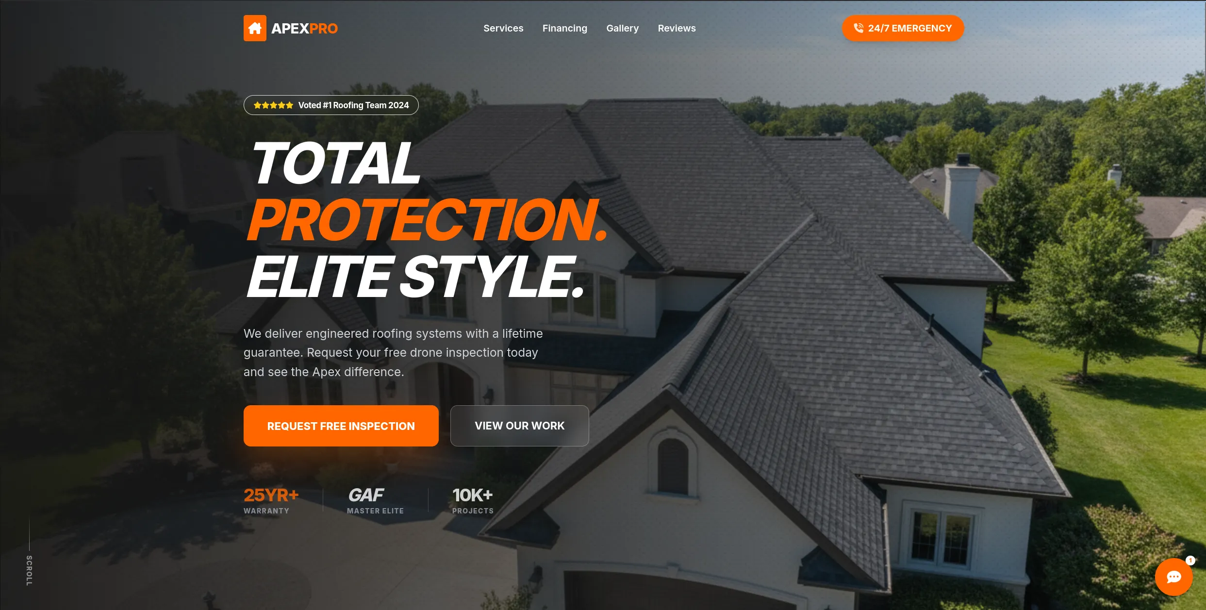 APEX PRO Roofing Systems website
